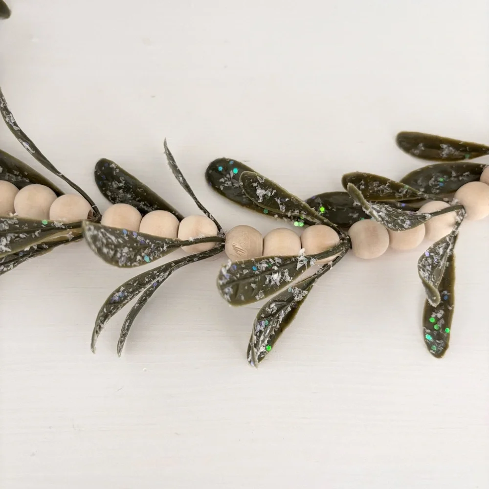 HOBBY LOBBY Icy Mistletoe Beaded Garlands (2) NWT